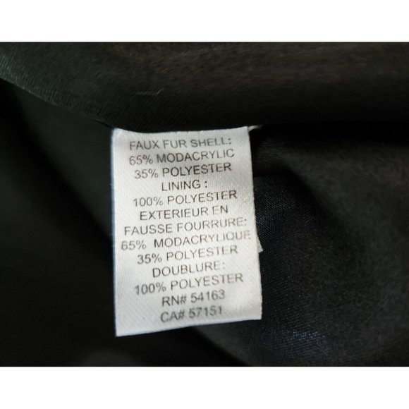 CALVIN KLEIN FURRY OMBRE Gray/White/Cream/Black Women's Jacket Size XS - Picture 8 of 8